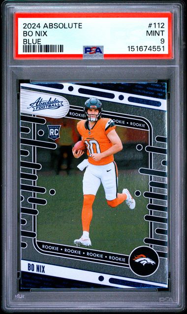 2024 Panini Absolute Blue #112 Bo Nix front