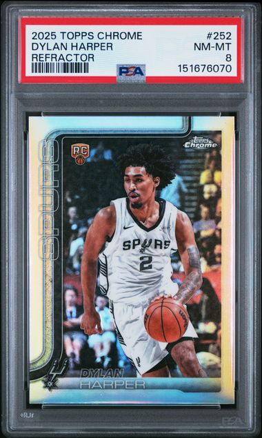 2025 Topps Topps Chrome Refractor #252 Dylan Harper front