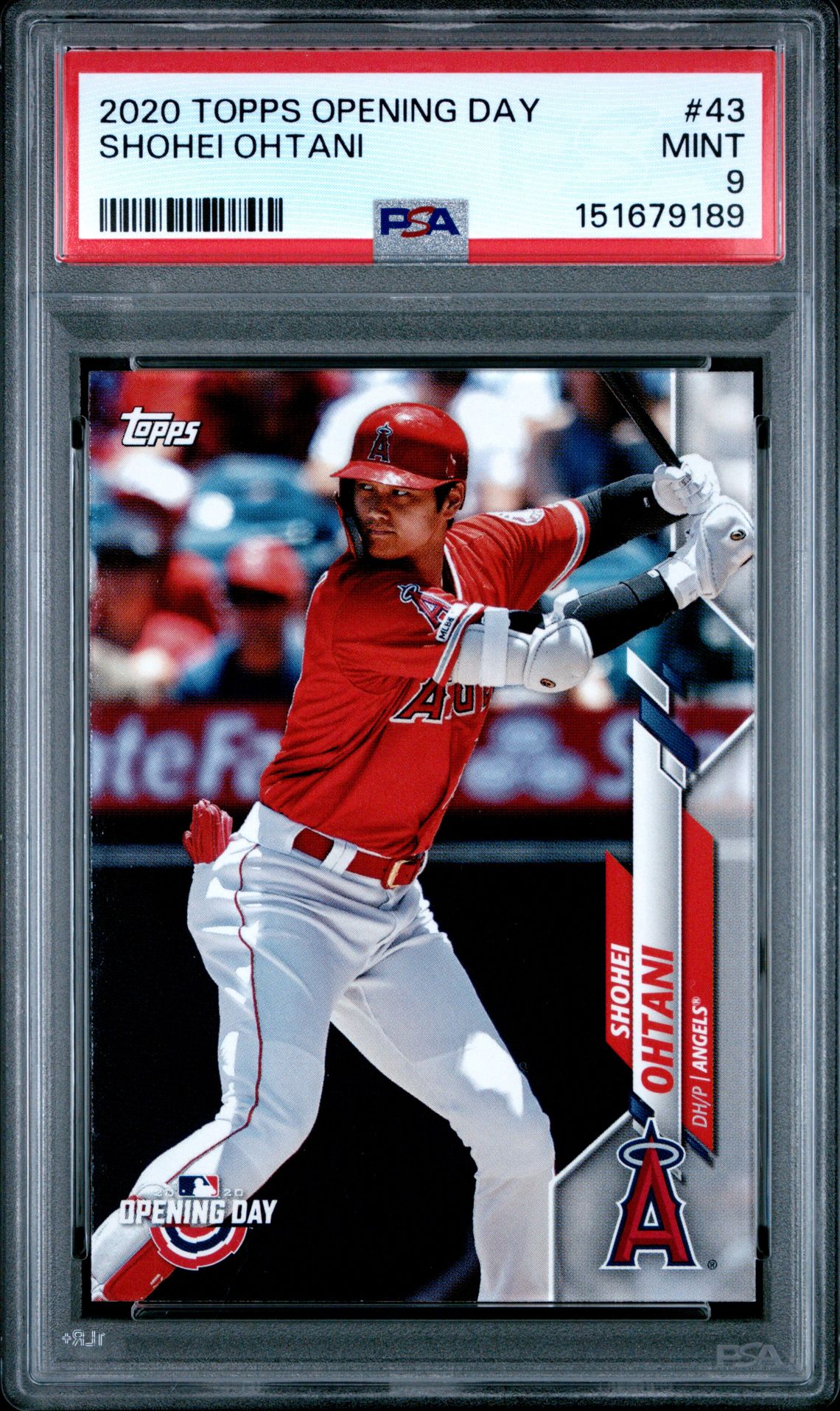 2020 Topps Opening Day Shohei Ohtani #43 Mint 9 front