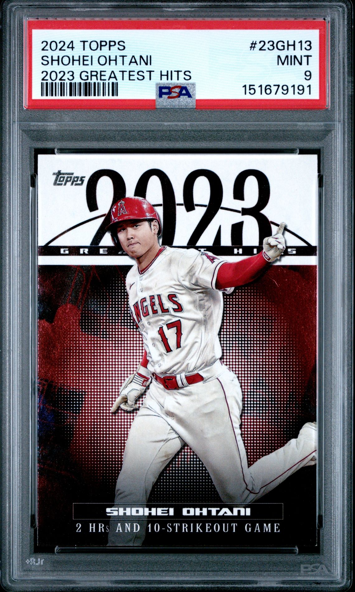 2024 Topps 2023 Greatest Hits Shohei Ohtani #23Gh13 Mint 9 front