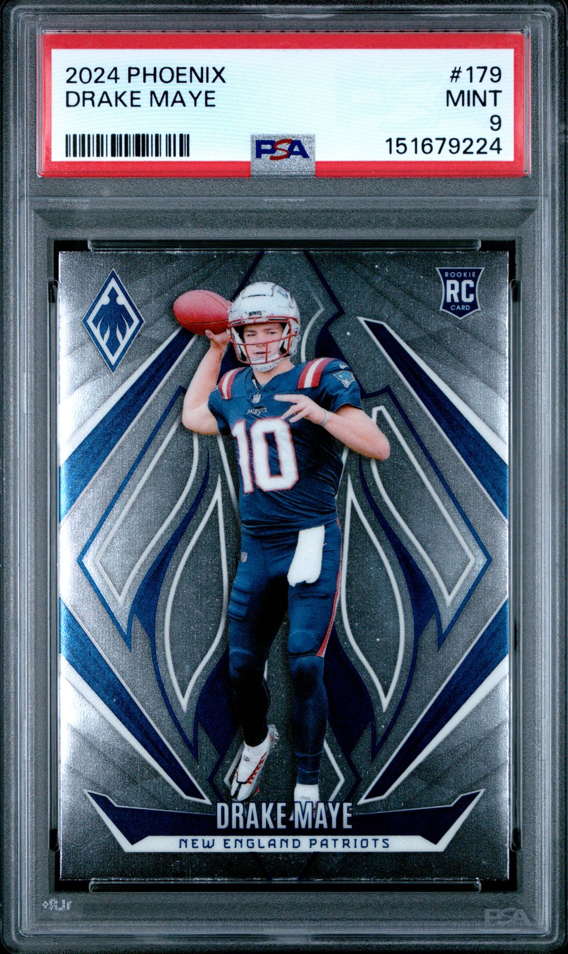 2024 Panini Phoenix Drake Maye #179 Mint 9 front
