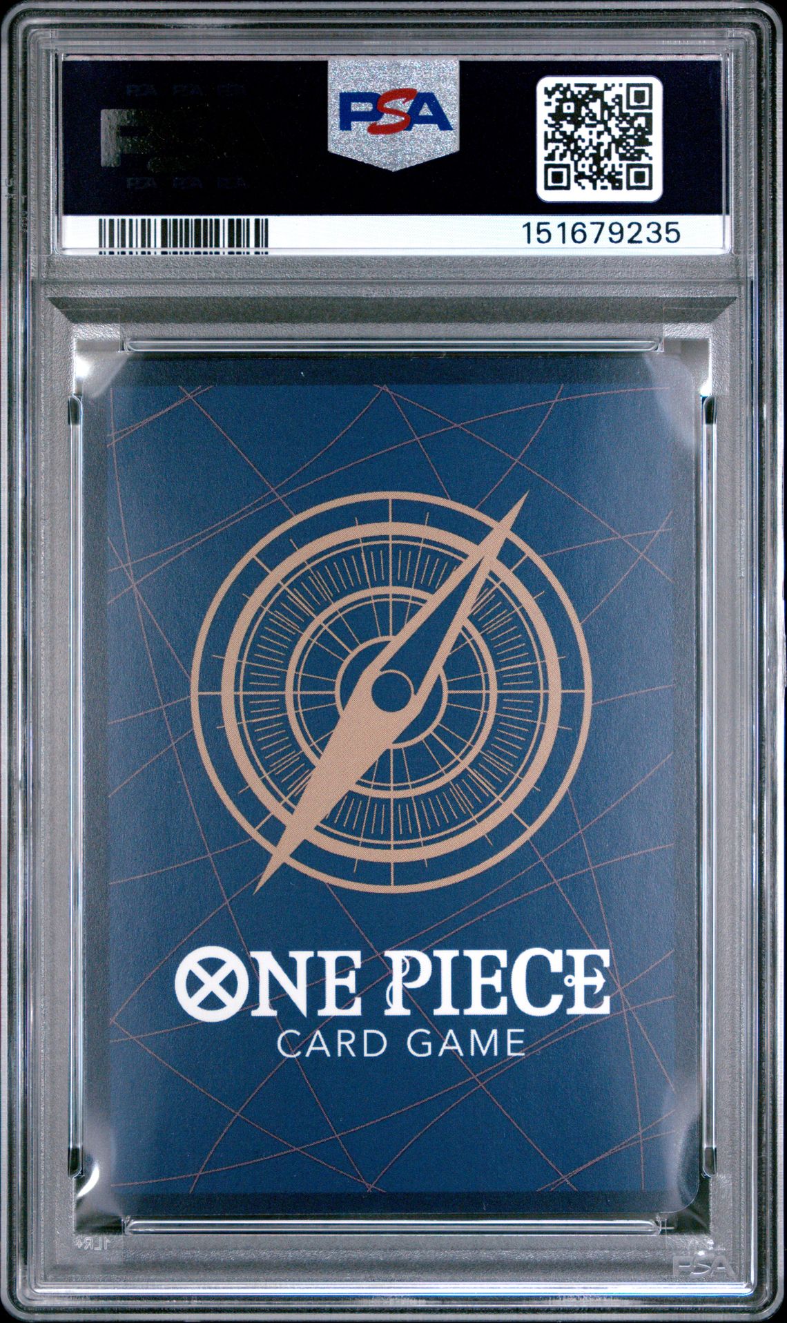 2025 One Piece Op13-Carrying On His Will Ace & Sabo & Luffy #007 (Alternate Art) Gem Mt 10 back view - PSA certificate #151679235