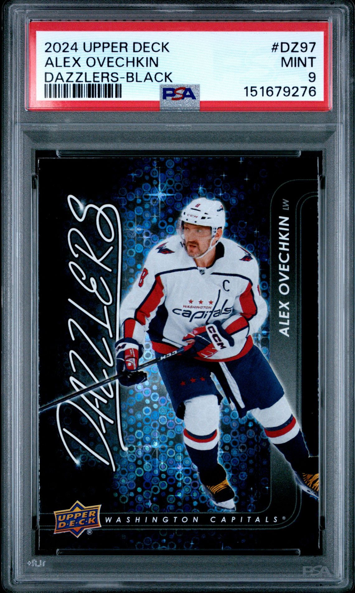 2024 Upper Deck Dazzlers Alex Ovechkin #Dz97 (Dazzlers-Black) Mint 9 front
