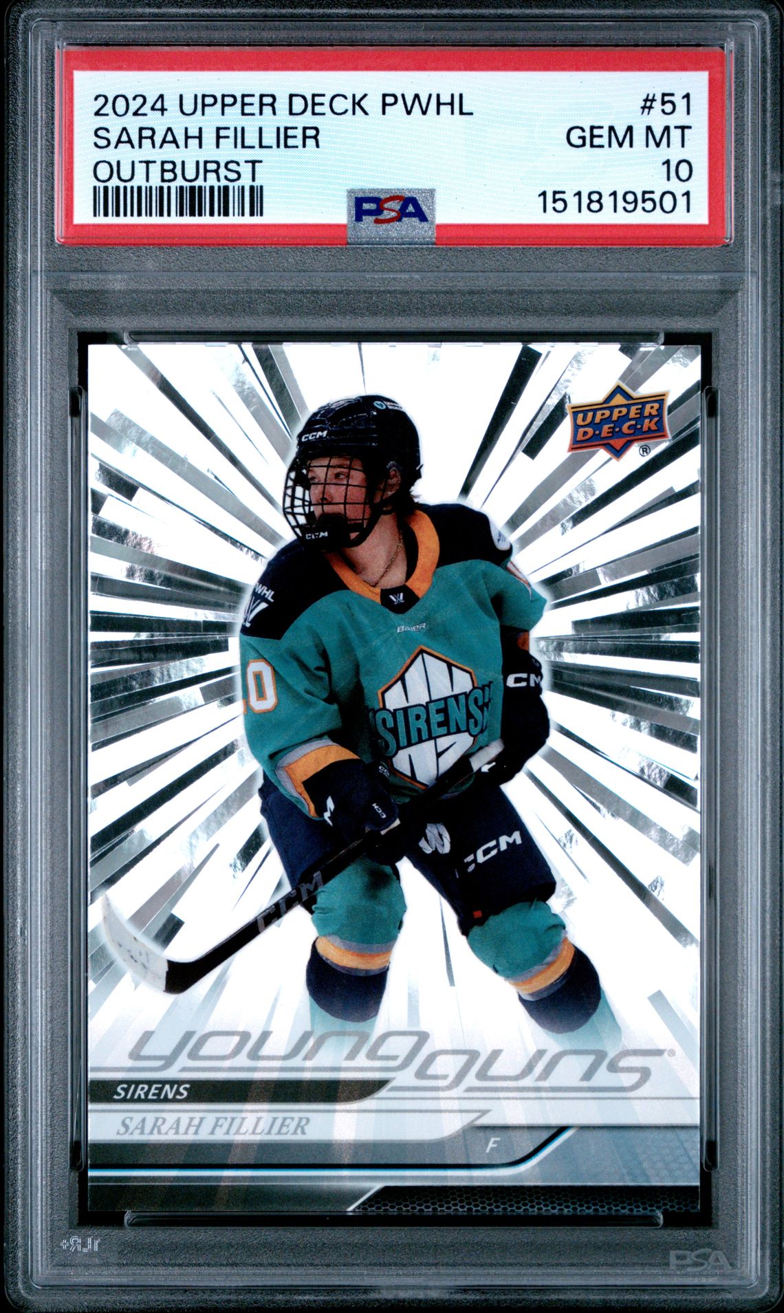 2024 Upper Deck UPPER DECK PWHL Purple #51 Sarah Fillier front