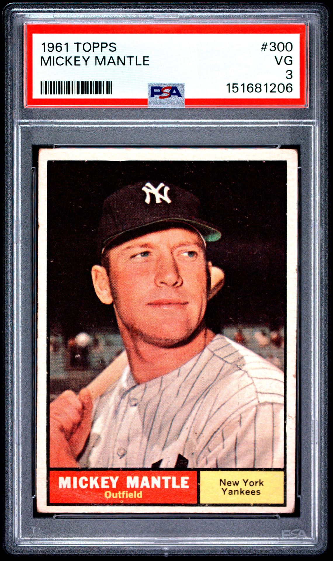 1961 Topps TOPPS #300 Mickey Mantle front