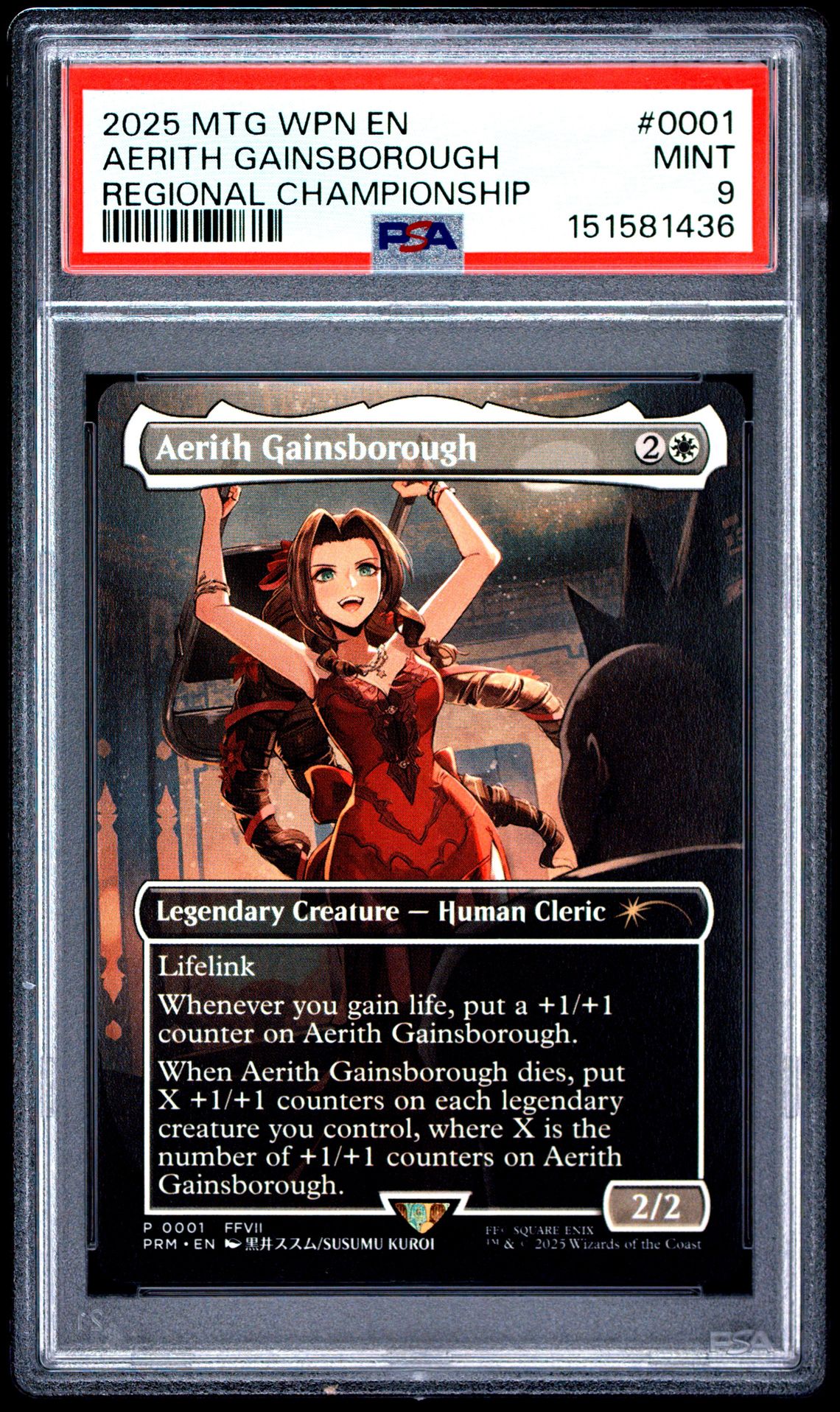2025 MTG MAGIC THE GATHERING WPN PROMOS REGIONAL CHAMPIONSHIP #0001 Aerith Gainsborough front