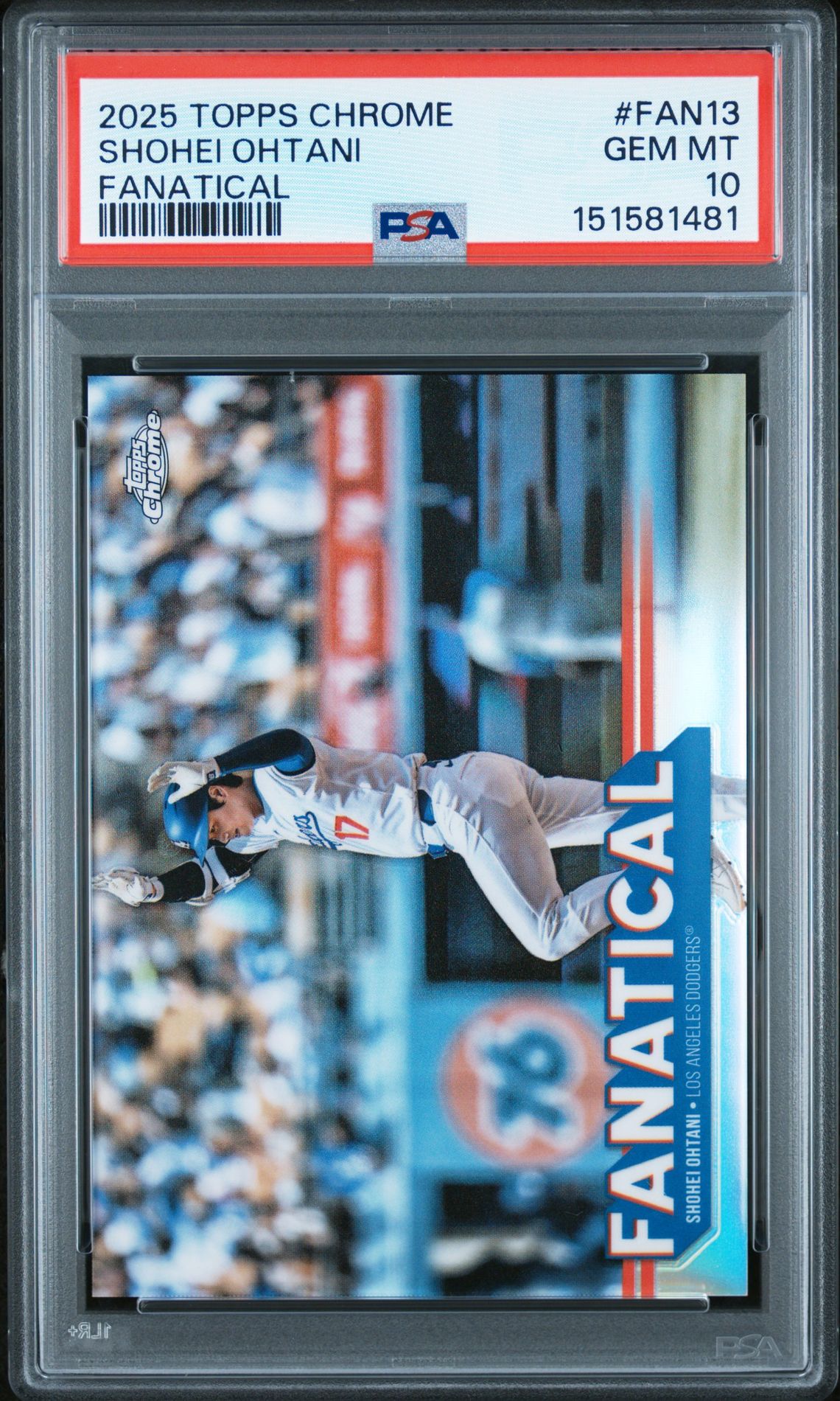 2025 Topps TOPPS CHROME FANATICAL #FAN13 Shohei Ohtani front
