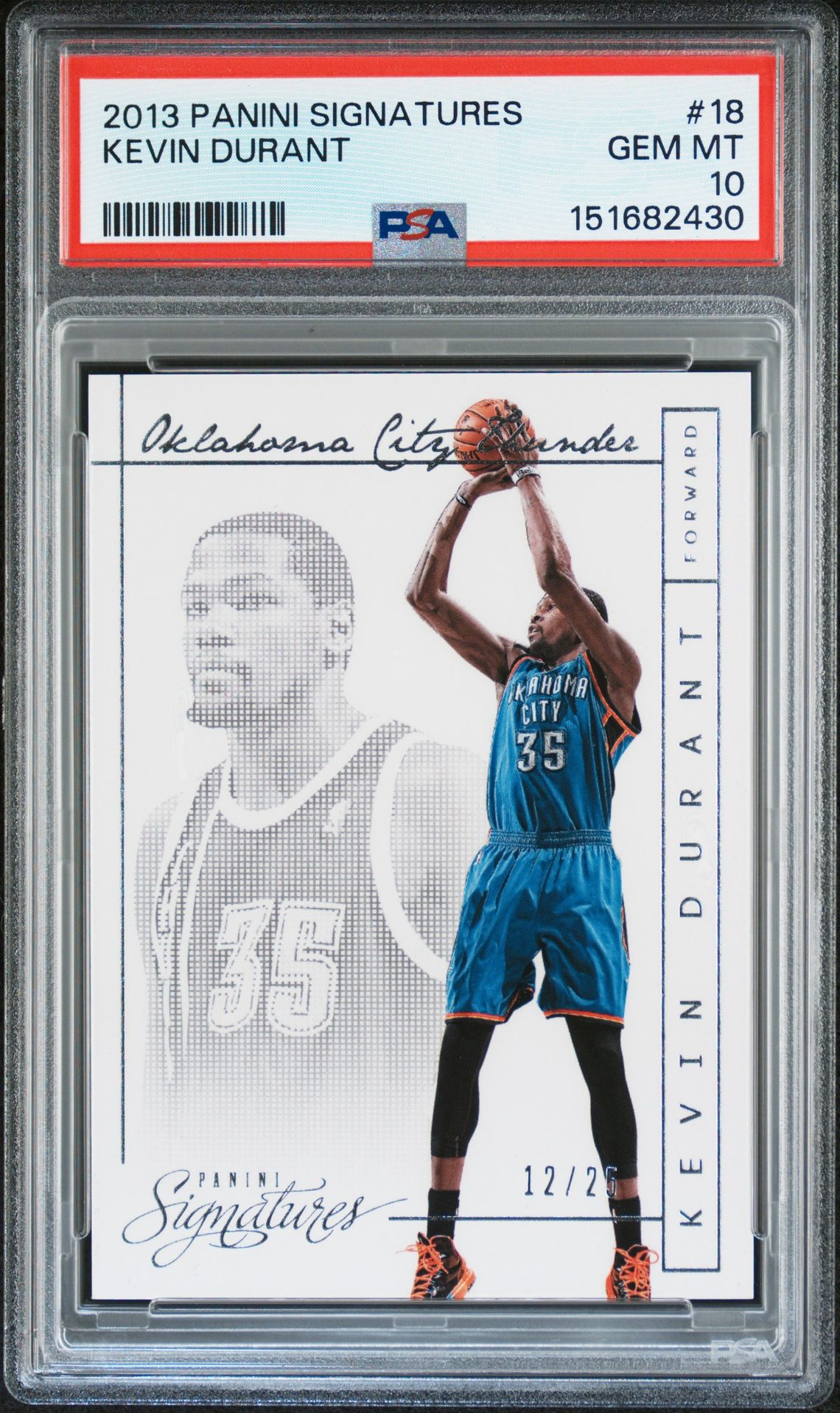 2013 Panini PANINI SIGNATURES #18 Kevin Durant front