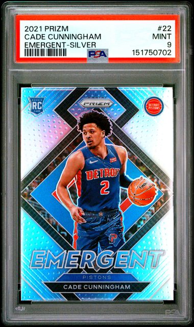 2021 Panini Prizm Silver #22 Cade Cunningham Emergent front