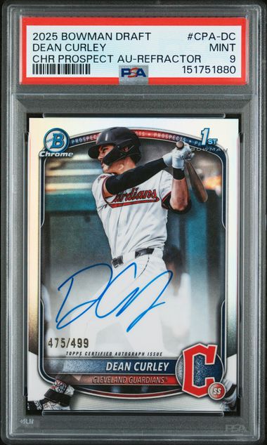2025 Bowman Bowman Draft Refractor Dean Curley front