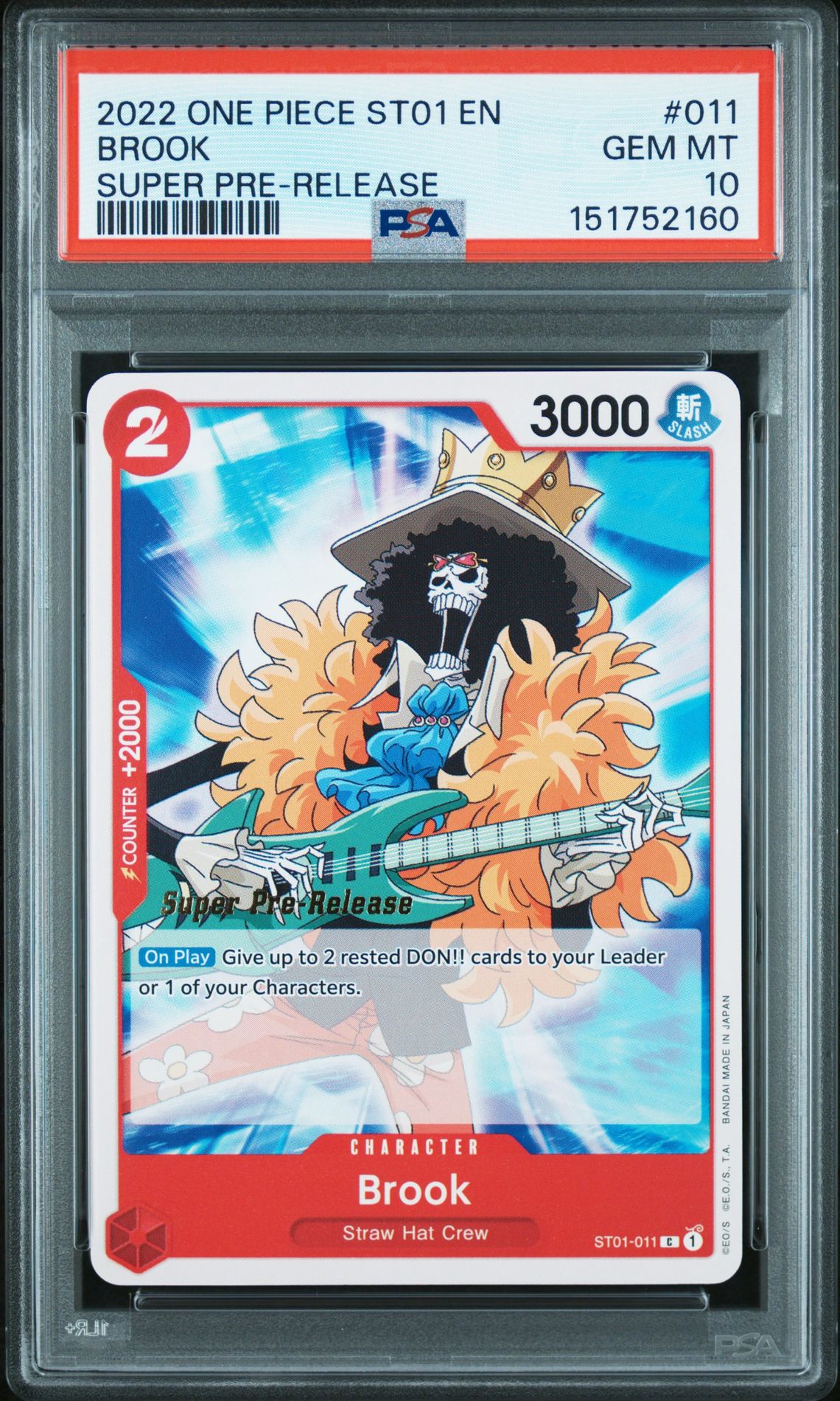 2022 One Piece One Piece Starter Deck St01-Straw Hat Crew #011 Brook front