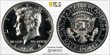 1964 50C Accented Hair PR67
