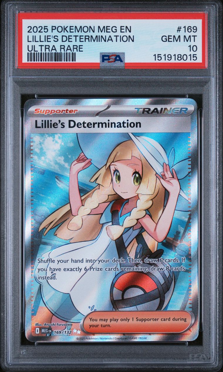 Pokémon Meg EN-Mega Evolution Lillie's Determination Ultra Rare #169 PSA 10