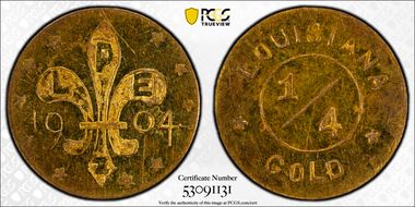 1904 G25C Louisiana Purchase Expo MS62