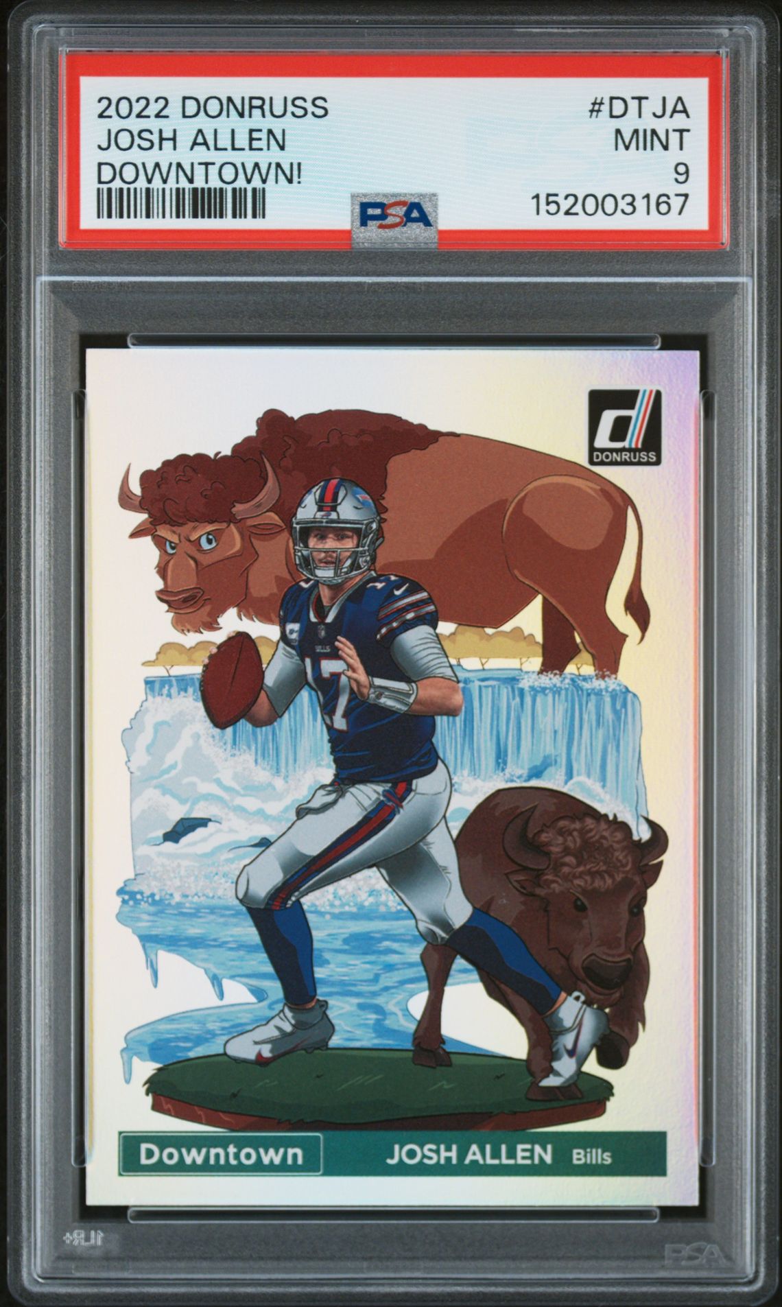 2022 Panini Donruss DOWNTOWN! #DT-JA Josh Allen front