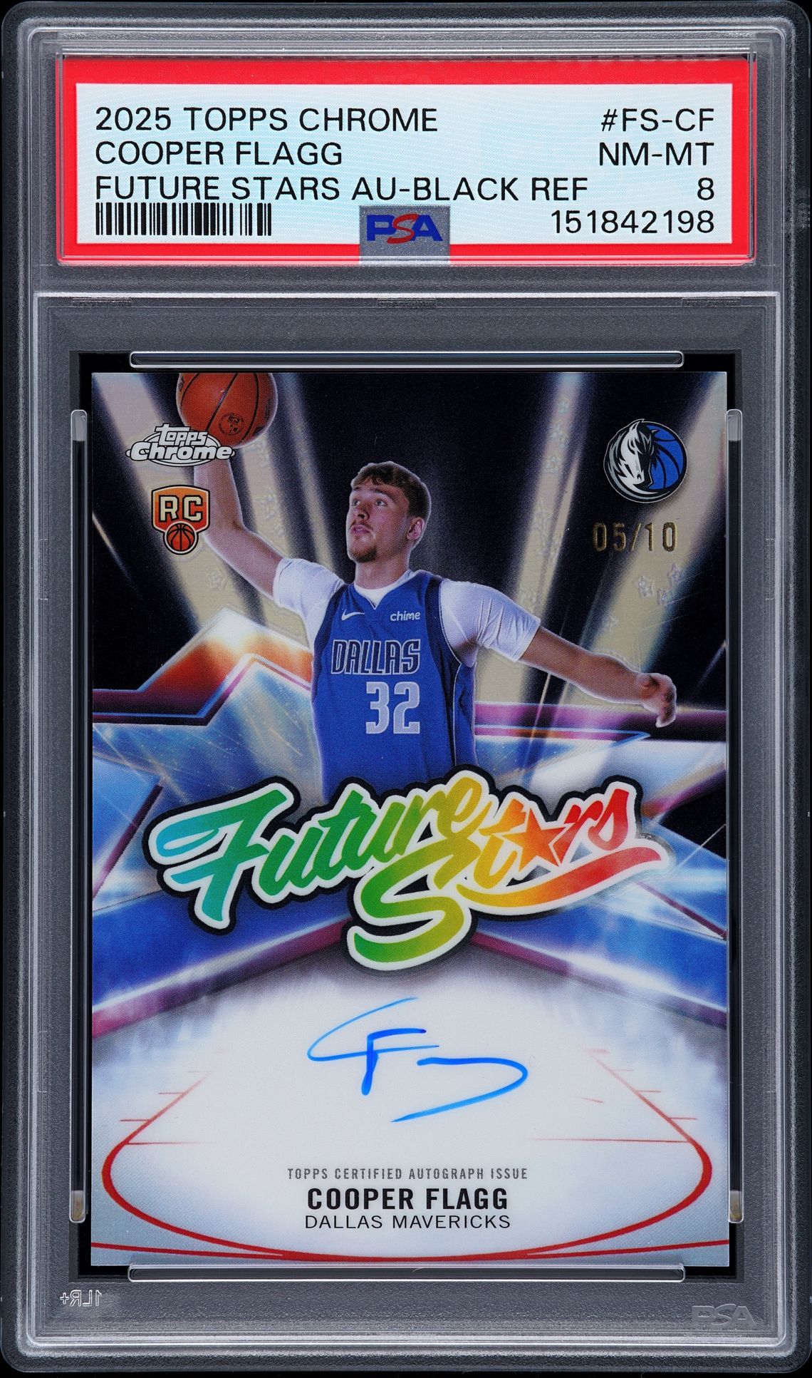 2025 Topps Topps Chrome Black Refractor Cooper Flagg front