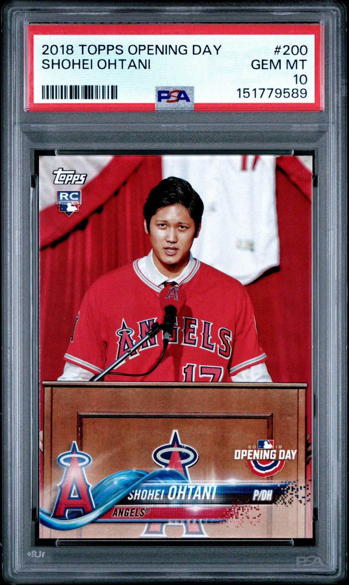 2018 Topps TOPPS OPENING DAY #200 Shohei Ohtani front