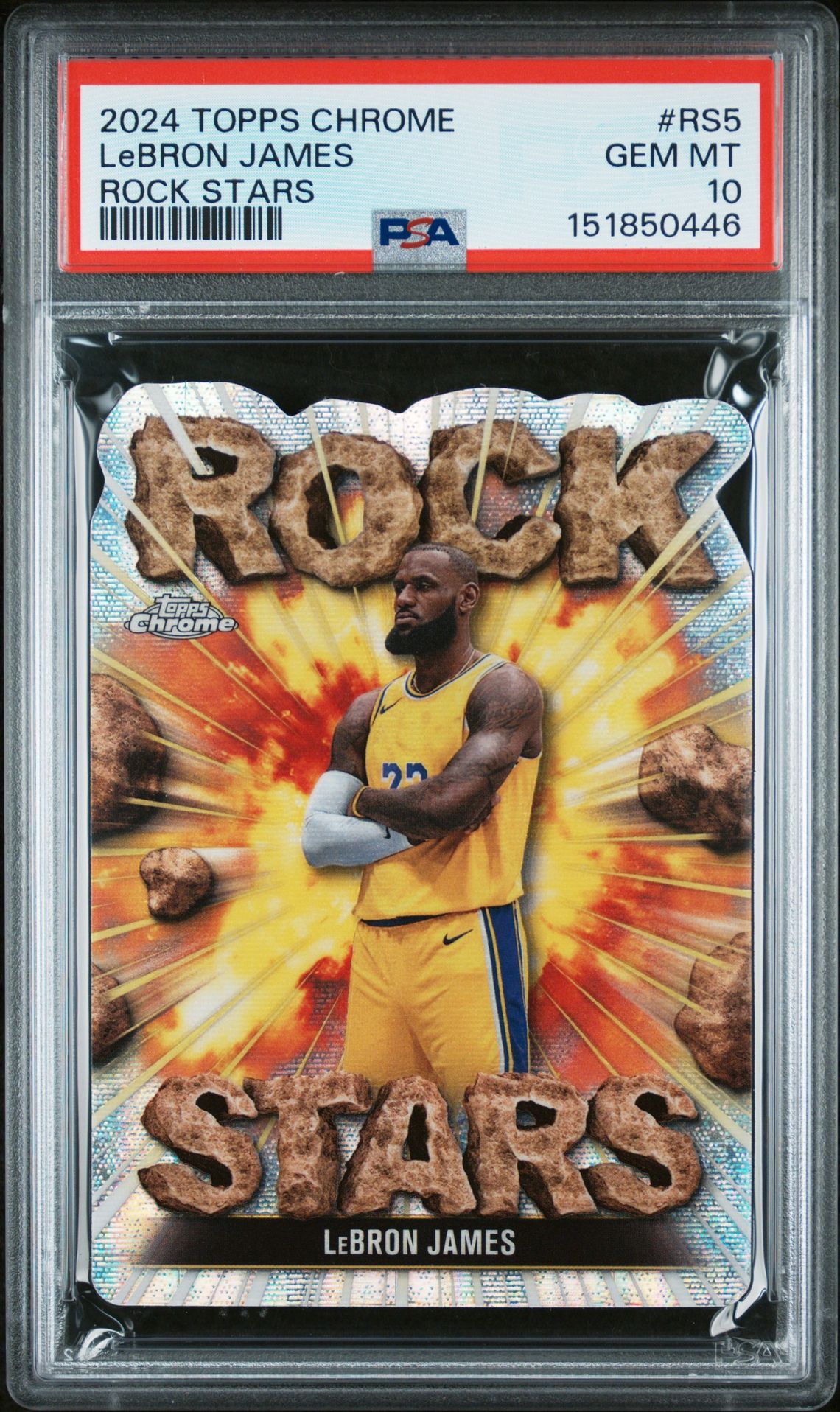2024 Topps TOPPS CHROME ROCK STARS #RS5 Lebron James front
