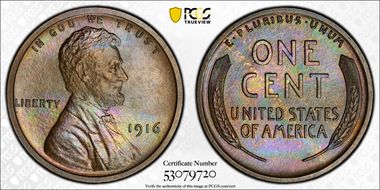 1916 1C PR65BN