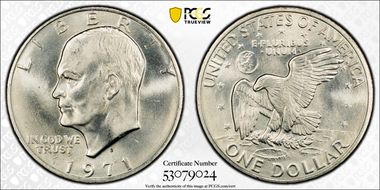 1971-S $1 Silver MS65