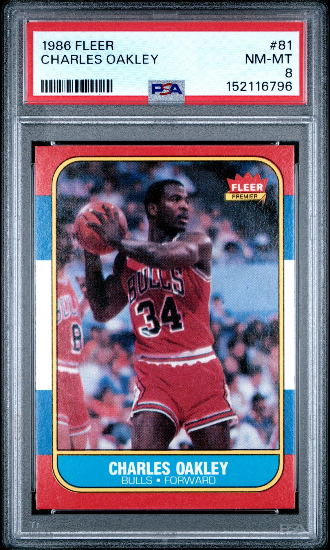 1986 Fleer FLEER #81 Charles Oakley front