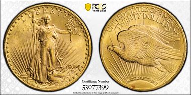 1924 $20 MS65