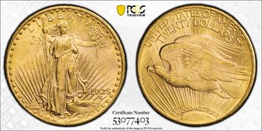 1925 $20 MS62