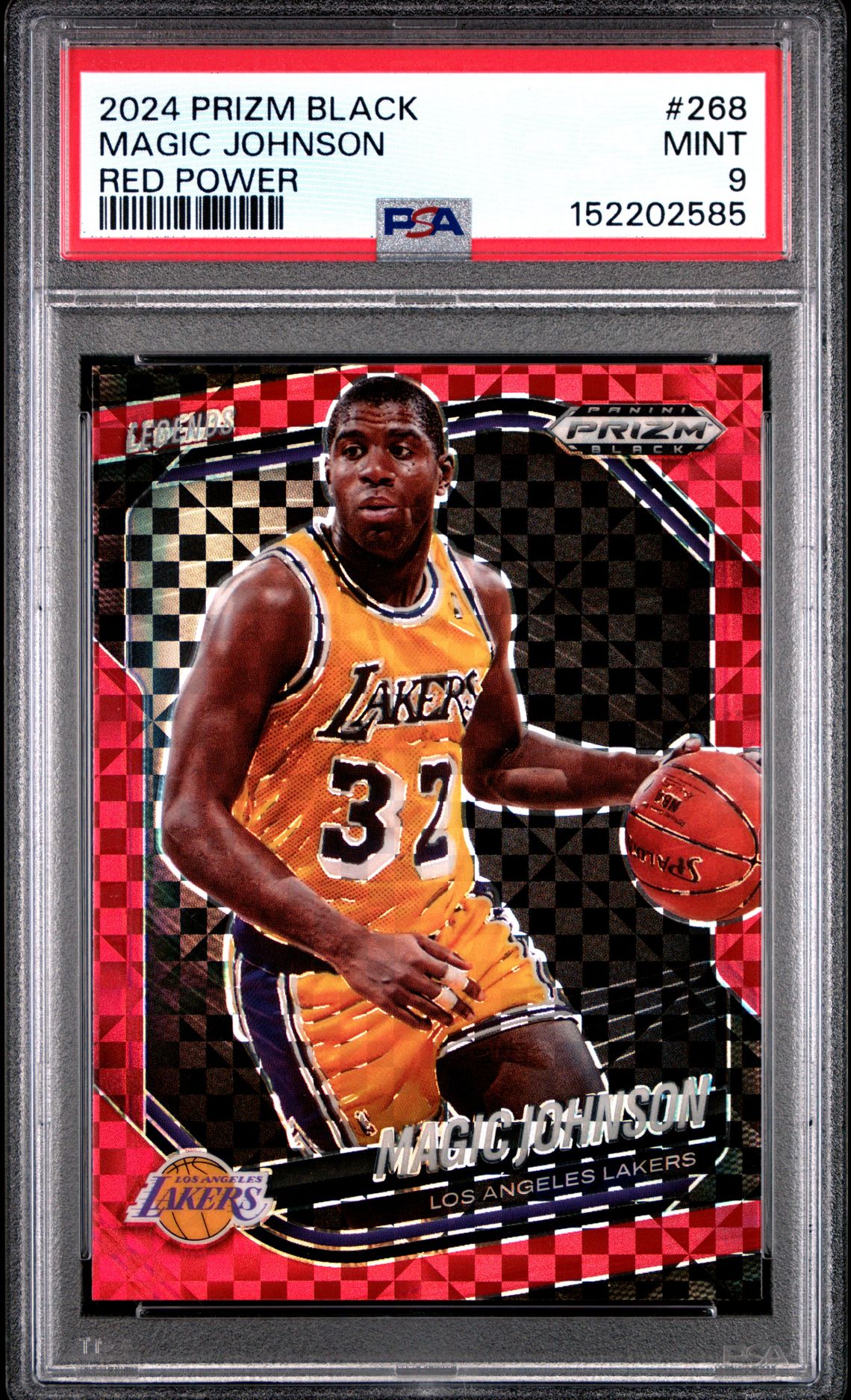 2024 Panini PANINI PRIZM BLACK GOLD SHIMMER FOTL #268 Magic Johnson front