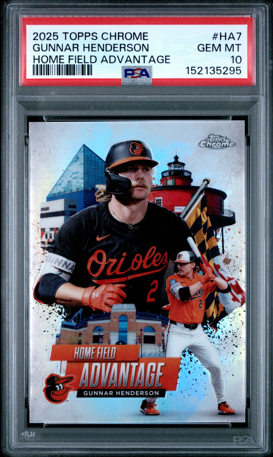 2025 Topps TOPPS CHROME HOME FIELD ADVANTAGE #HA7 Gunnar Henderson front