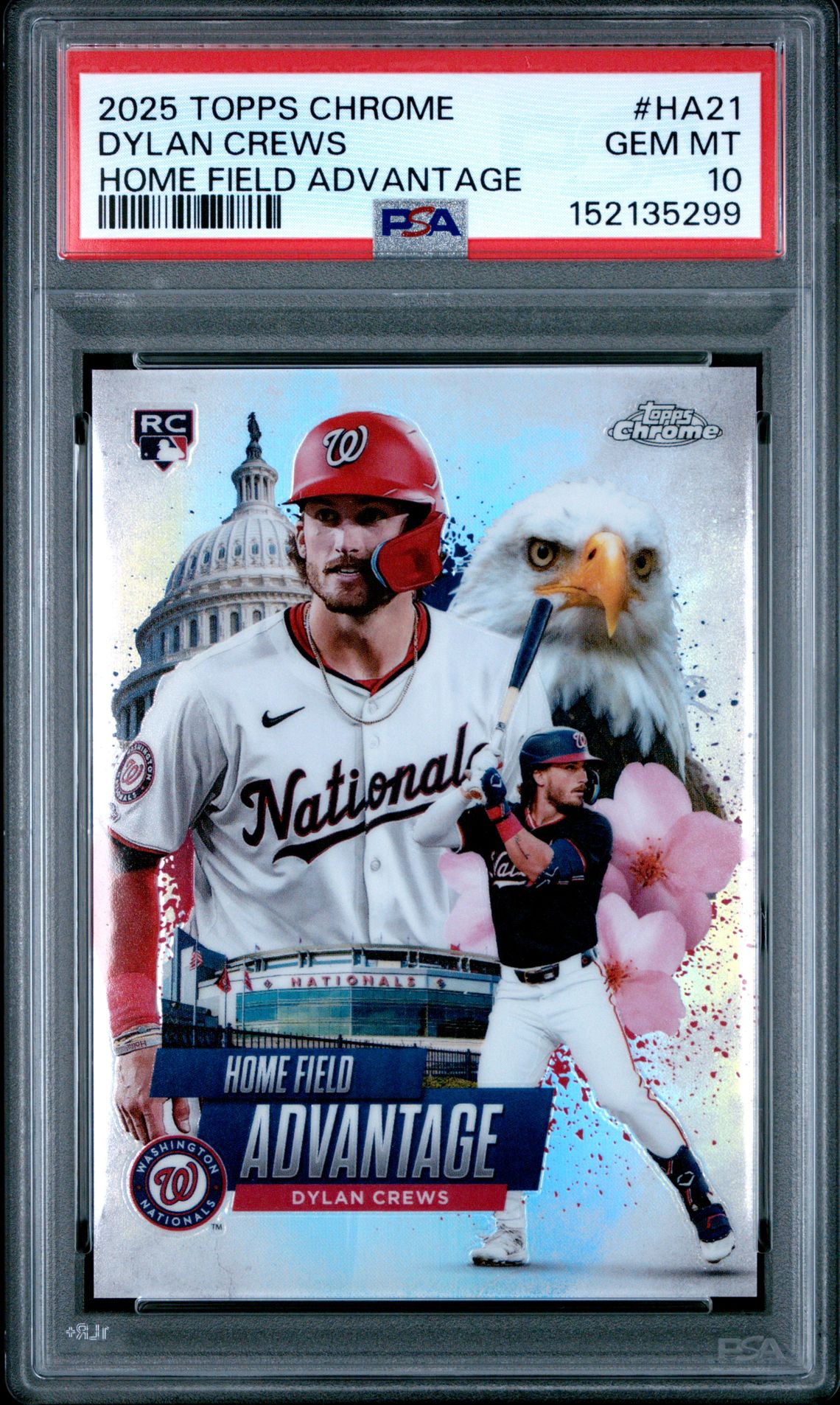 2025 Topps TOPPS CHROME HOME FIELD ADVANTAGE #HA21 Dylan Crews front