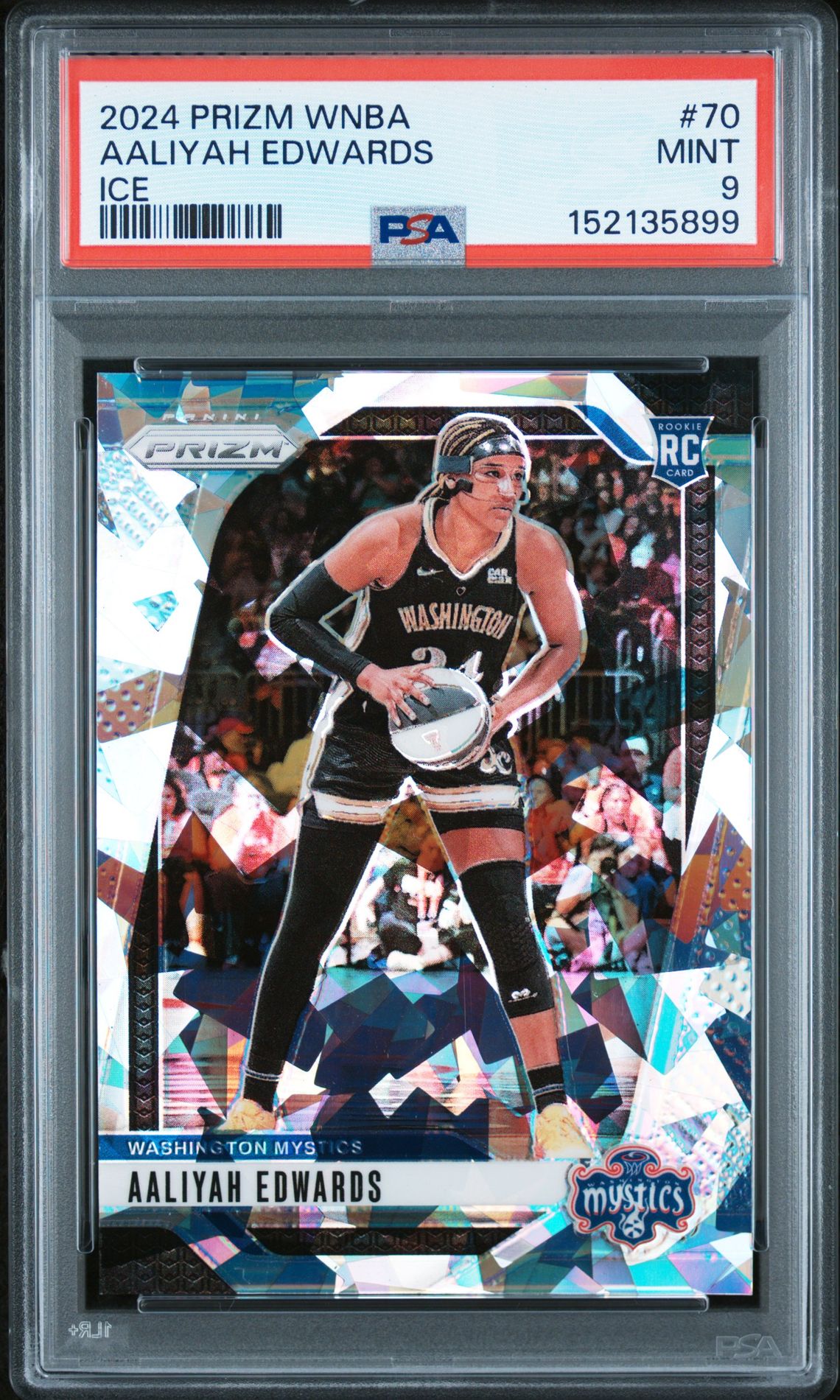 2024 Panini PANINI PRIZM WNBA ICE #70 Aaliyah Edwards front