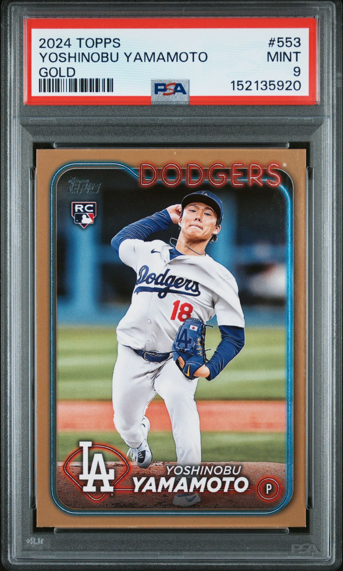 2024 Topps TOPPS Gold #553 Yoshinobu Yamamoto front