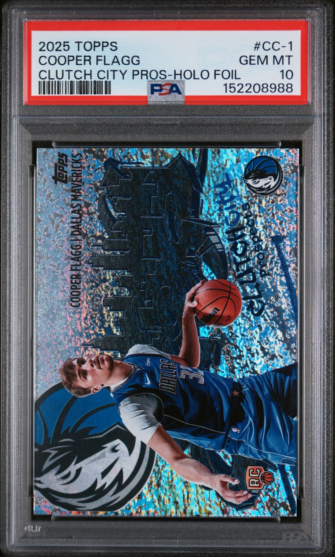 2025 Topps TOPPS CLUTCH CITY PROSPECTS CLUTCH CITY PROS-HOLO FOIL #CC-1 Cooper Flagg front