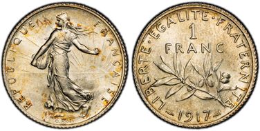 1917 1 Fr Gad-467 F-217 MS64