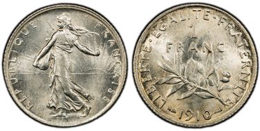 1910 1 Fr Gad-467 F-217 MS65