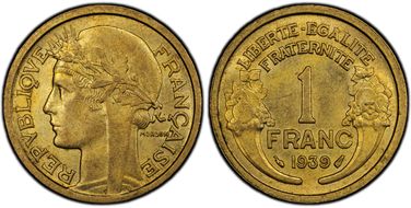 1939 1 Fr Gad-470 F-219 MS64