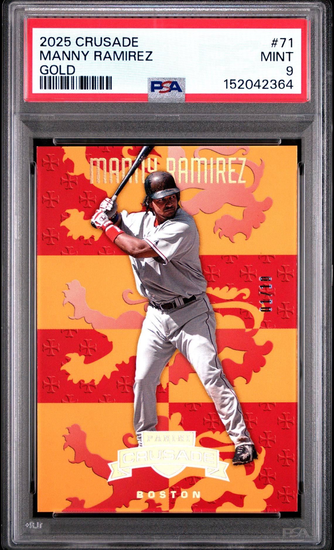 2025 Panini PANINI CRUSADE GOLD #71 Manny Ramirez front