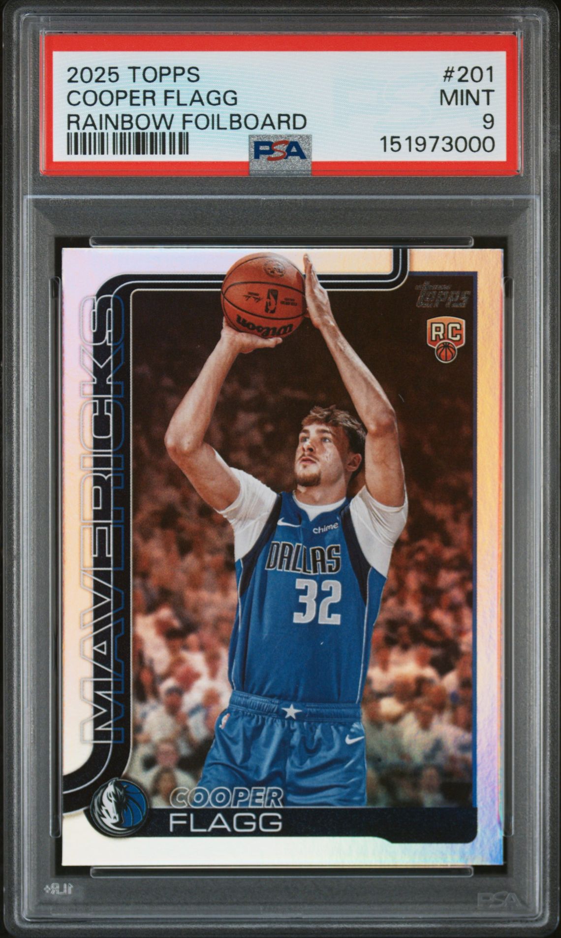 2025 Topps TOPPS RAINBOW FOILBOARD #201 Cooper Flagg front