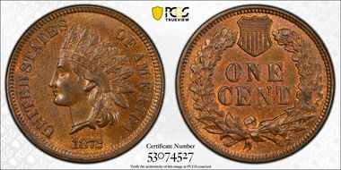 1872 1C MS64BN