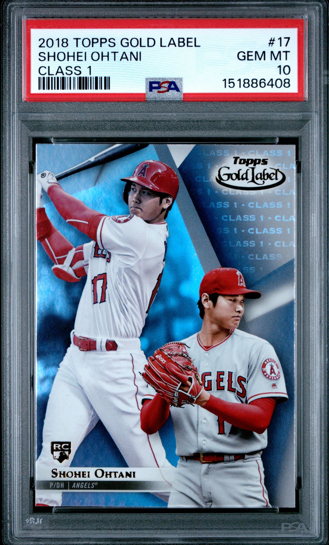2018 Topps TOPPS GOLD LABEL CLASS 2 #17 Shohei Ohtani front
