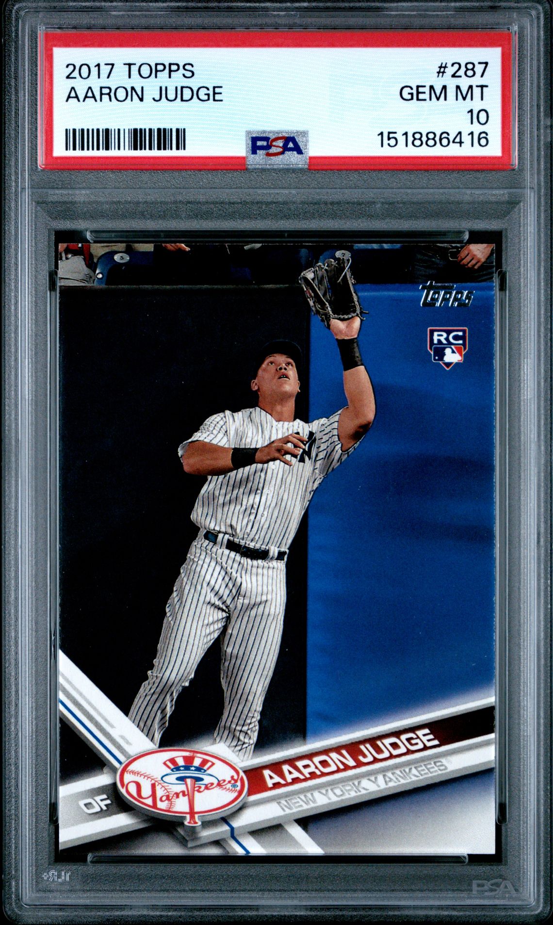 2017 Topps Base #287 Aaron Judge front