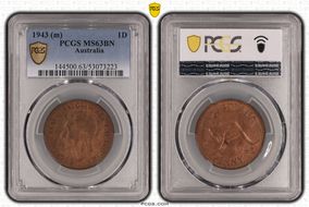 1943 (m) 1D MS63BN