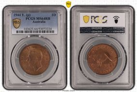 1944 Y. (p) 1D MS64RB