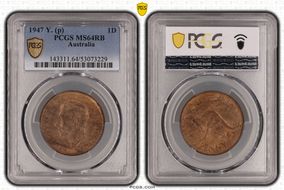 1947 Y. (p) 1D MS64RB