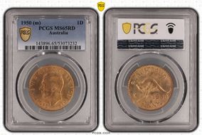 1950 (m) 1D MS65RD
