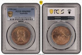 1956 (m) 1D MS65RD