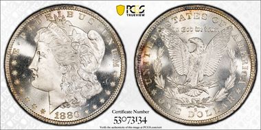1880-S $1 MS67