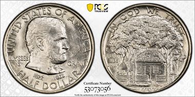 1922 50C Grant MS65