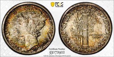 1929-S 10C MS67+ FB