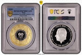 2026 $1 Australian Decimal Currency Ag Select Gilt PR70DCAM